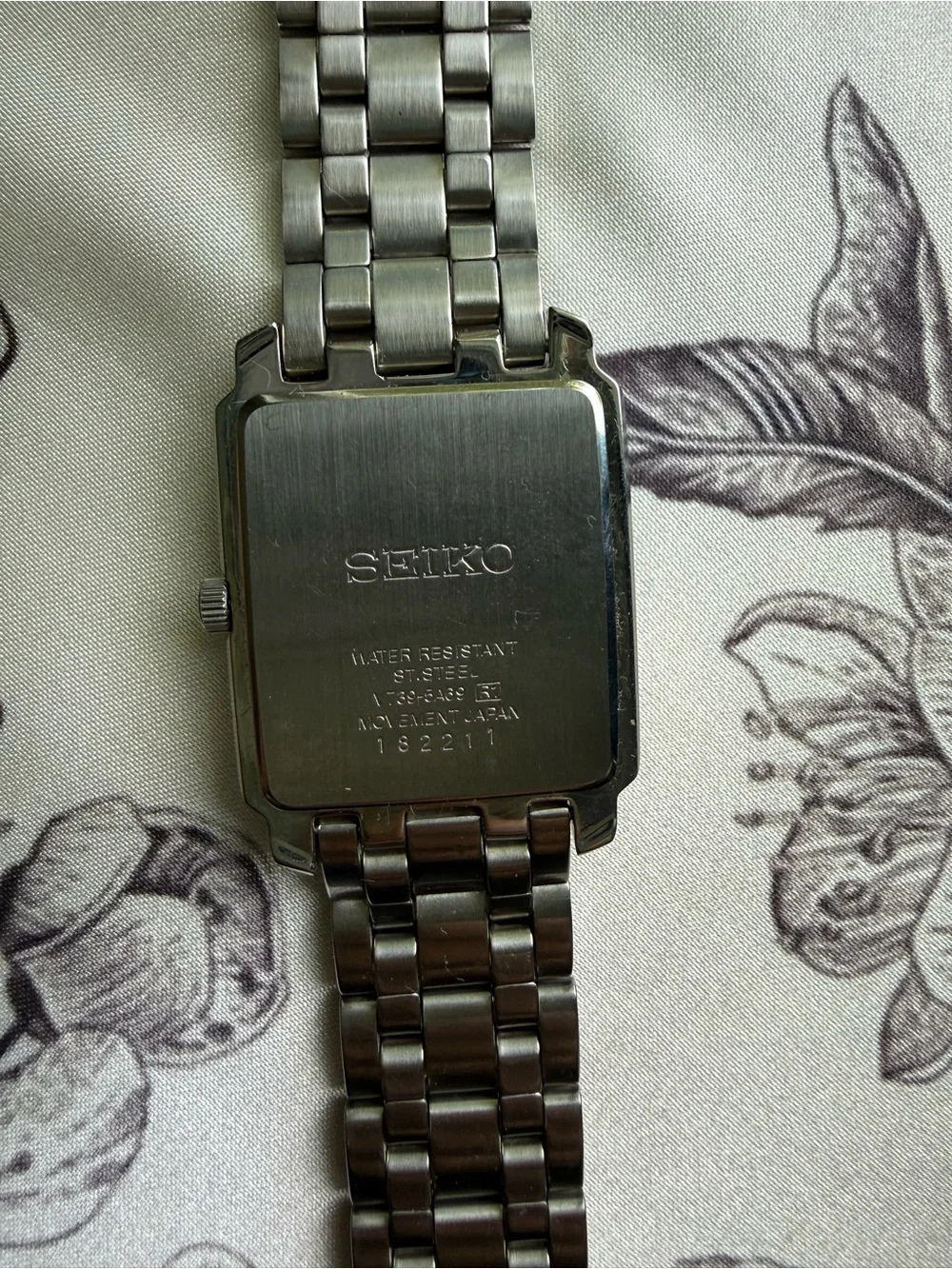NWT Vintage 2001 Seiko Tank V739 Unisex Quartz Watch